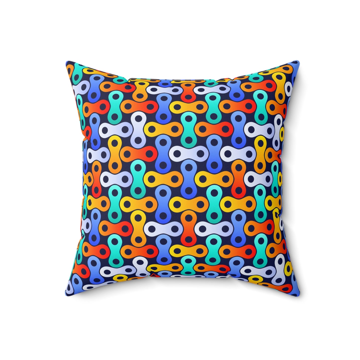 'Chain' Spun Polyester Square Pillow