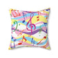 'Melody' Spun Polyester Square Pillow