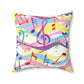 'Melody' Spun Polyester Square Pillow