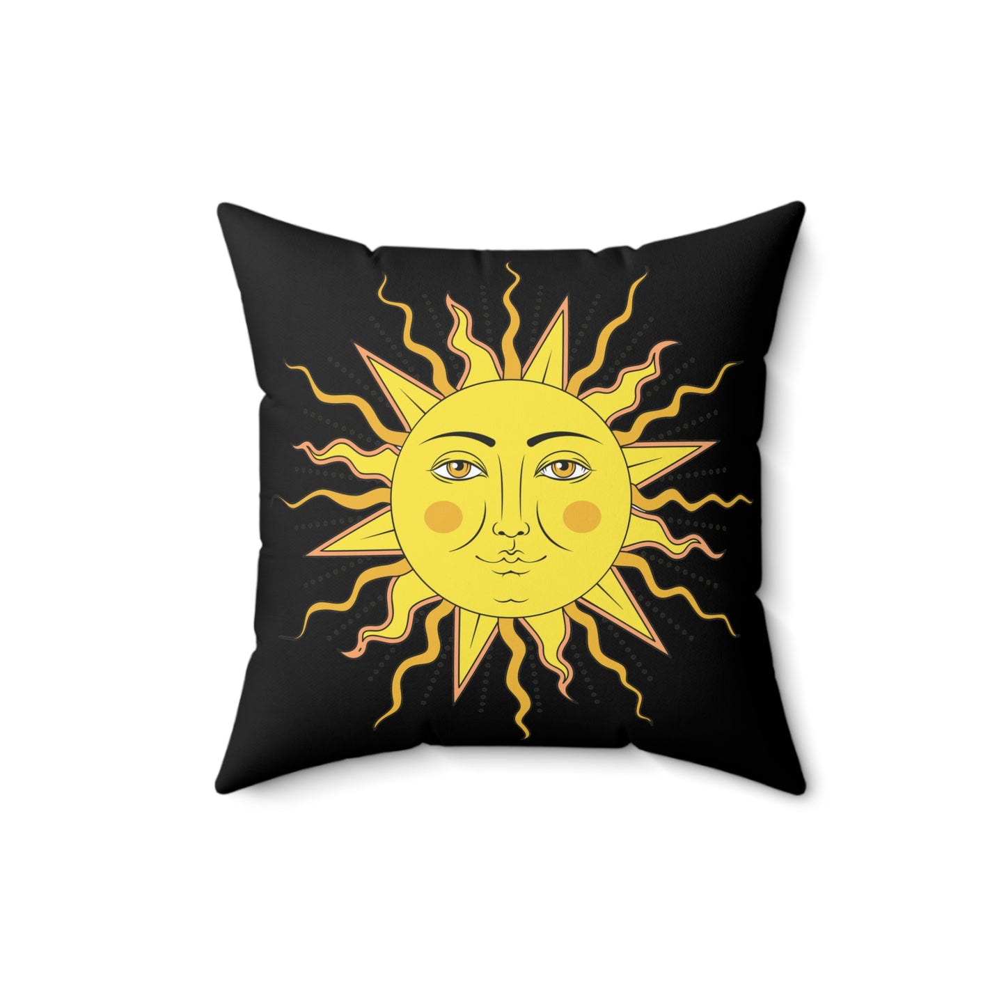 'Sun Spot' - Spun Polyester Square Pillow