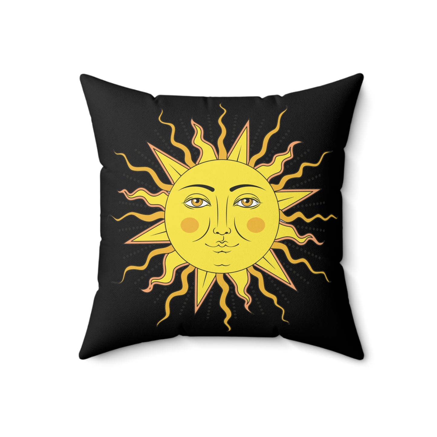 'Sun Spot' - Spun Polyester Square Pillow