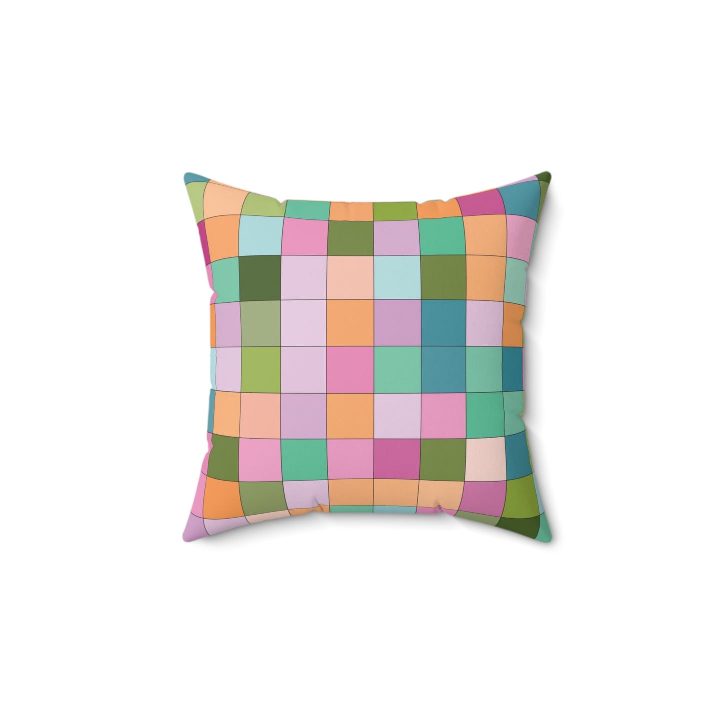 'Squares' Spun Polyester Square Pillow