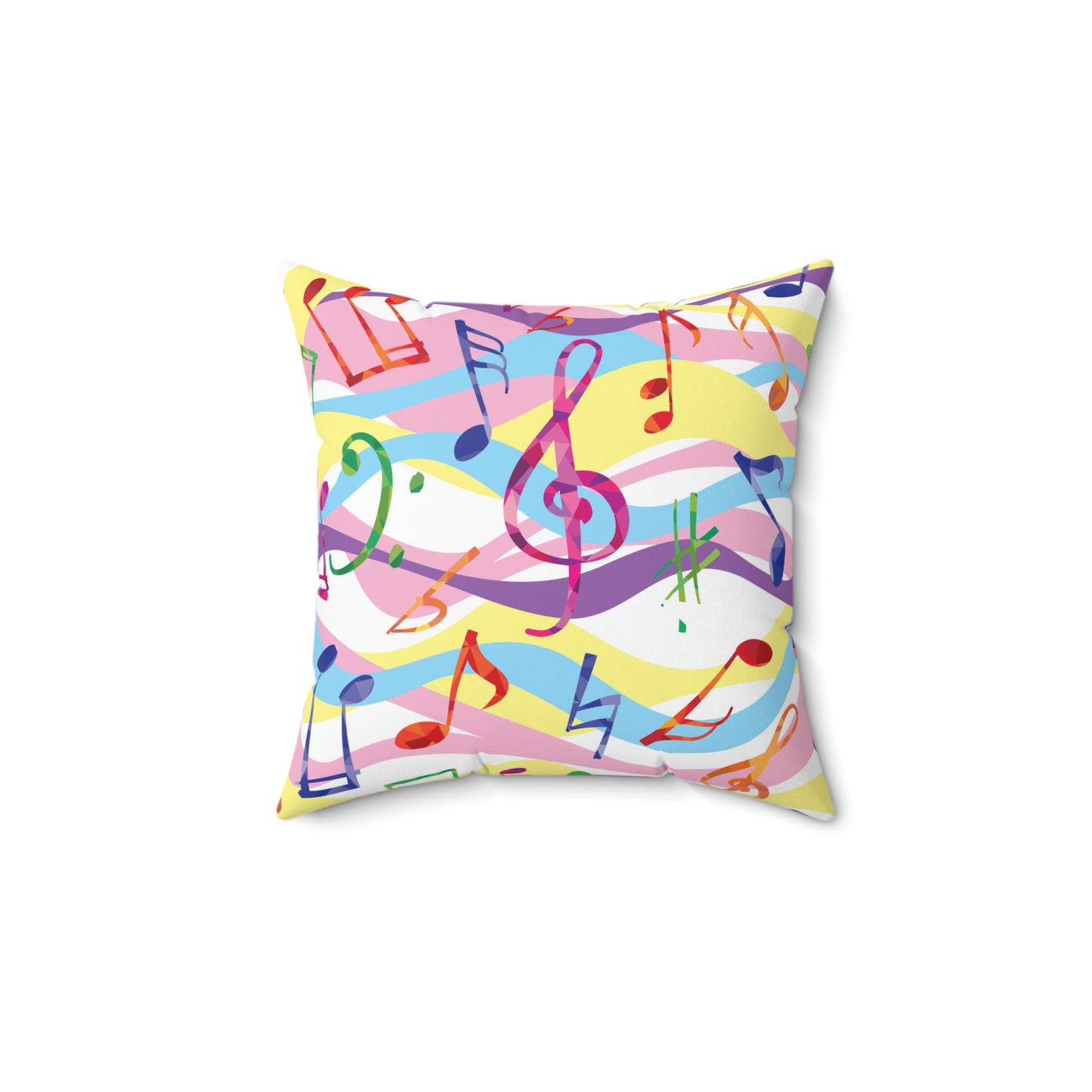 'Melody' Spun Polyester Square Pillow