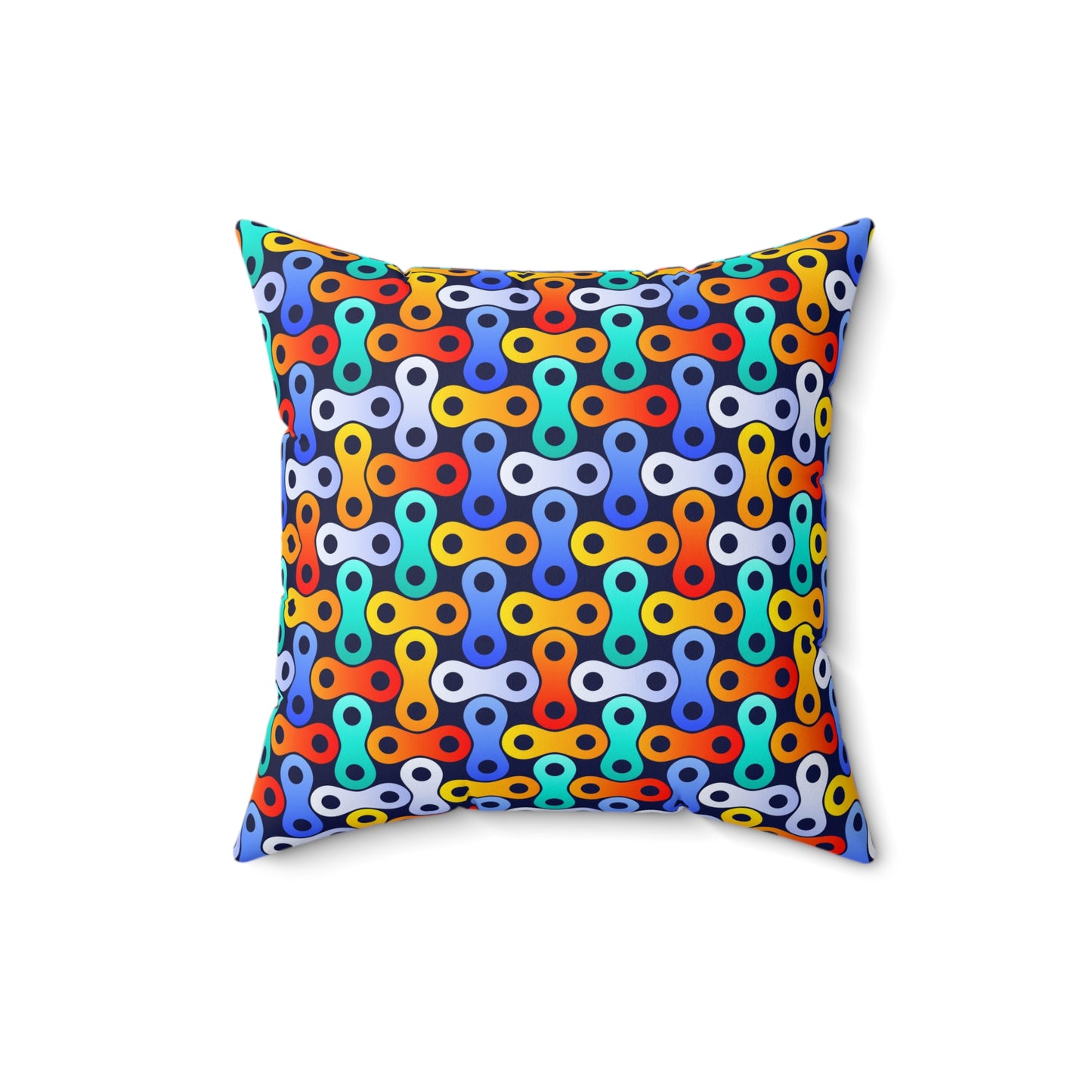 'Chain' Spun Polyester Square Pillow