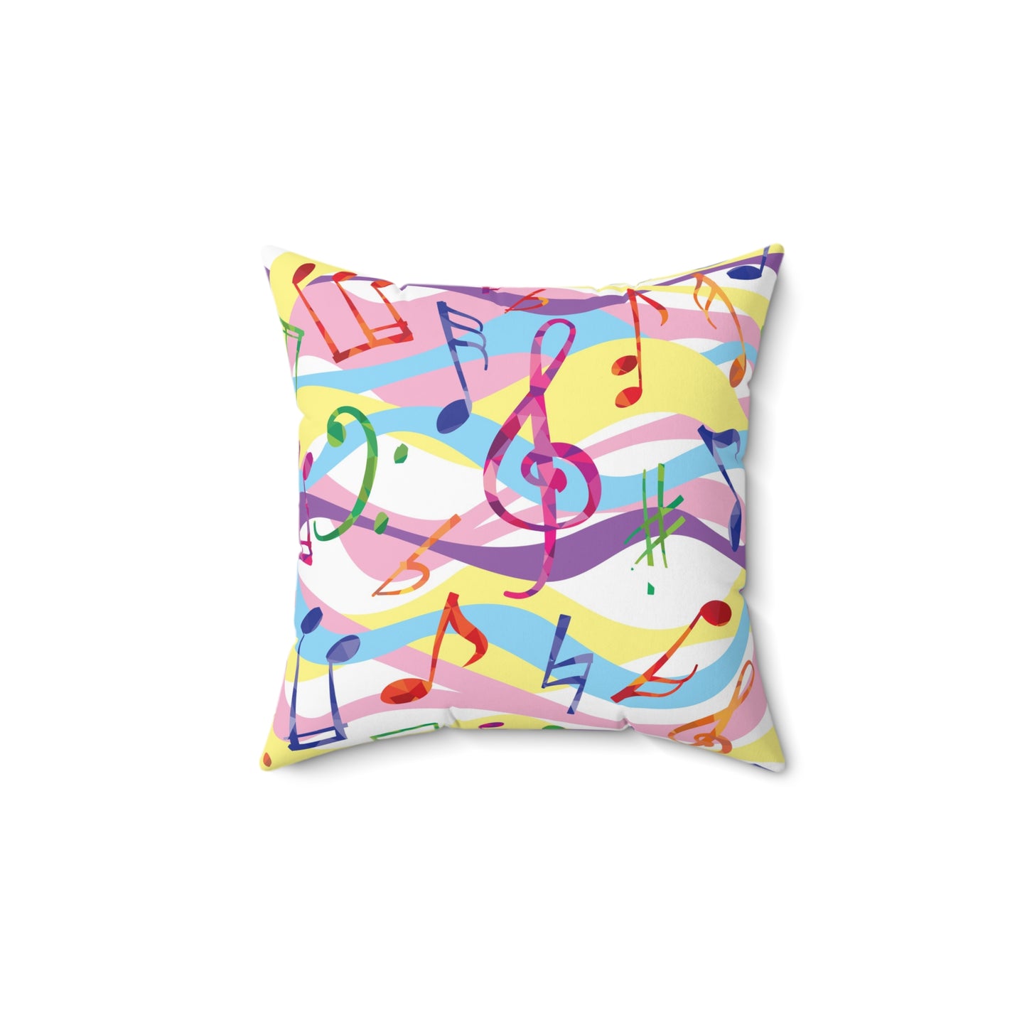 'Melody' Spun Polyester Square Pillow