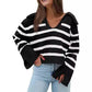 V-neck Large Lapel Short Knitted Women's Top