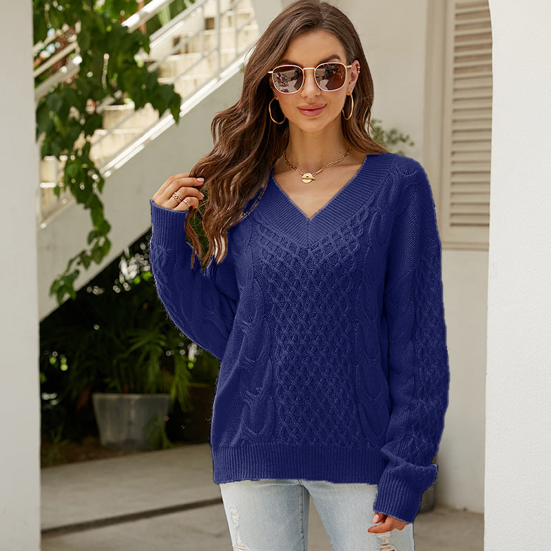 Fashion All-matching Loose Pullover Women