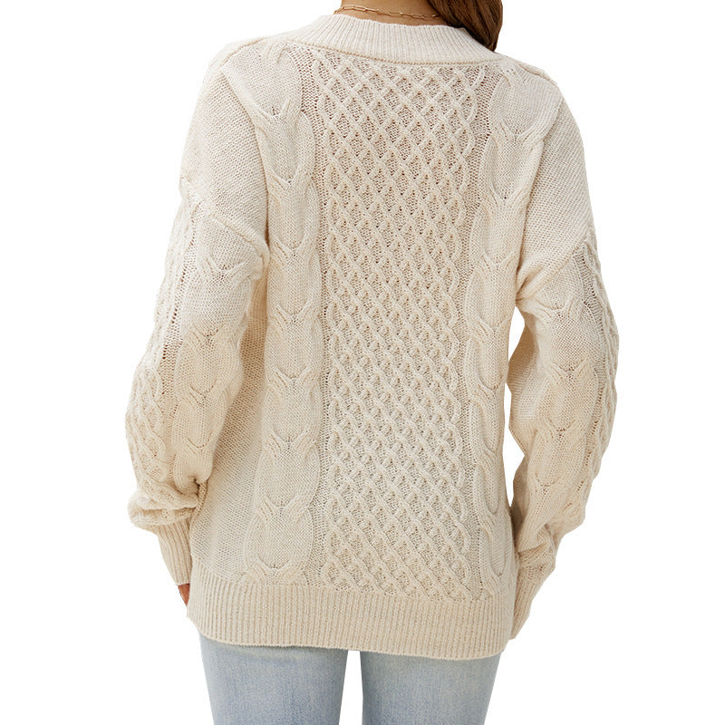 Fashion All-matching Loose Pullover Women