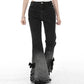 Women's Retro Slit Slightly Flared Gradient Jeans