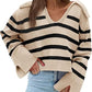 V-neck Large Lapel Short Knitted Women's Top