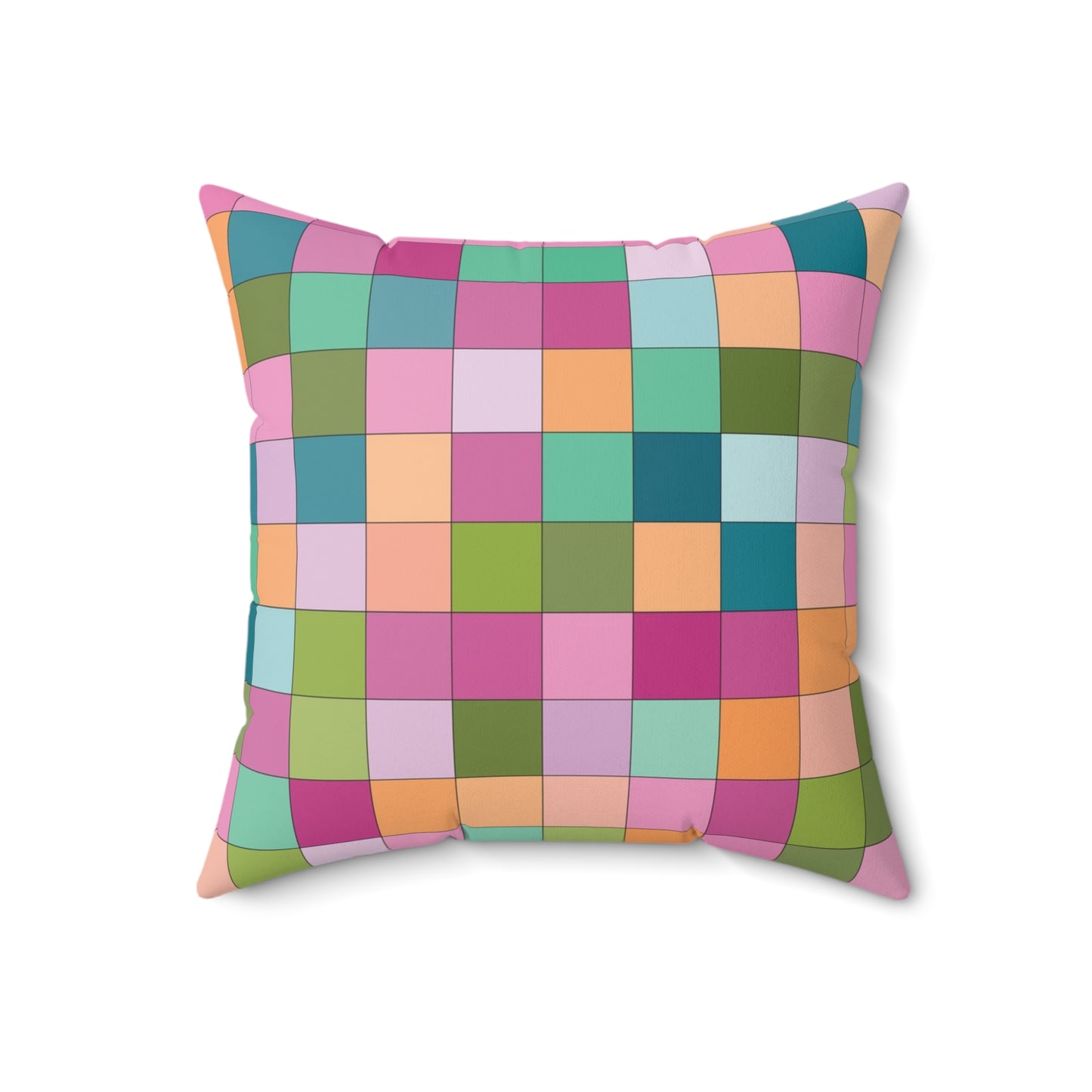 'Squares' Spun Polyester Square Pillow