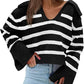 V-neck Large Lapel Short Knitted Women's Top