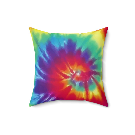 'Tye Dye' Spun Polyester Square Pillow