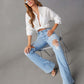 Fashion Temperament Wide-leg Jeans Women