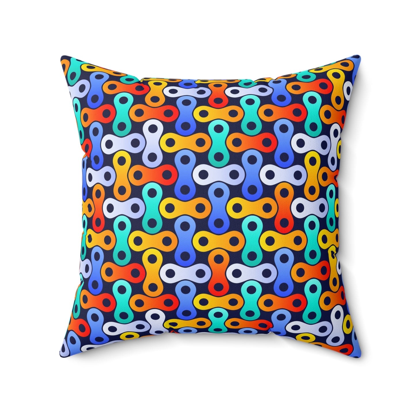 'Chain' Spun Polyester Square Pillow