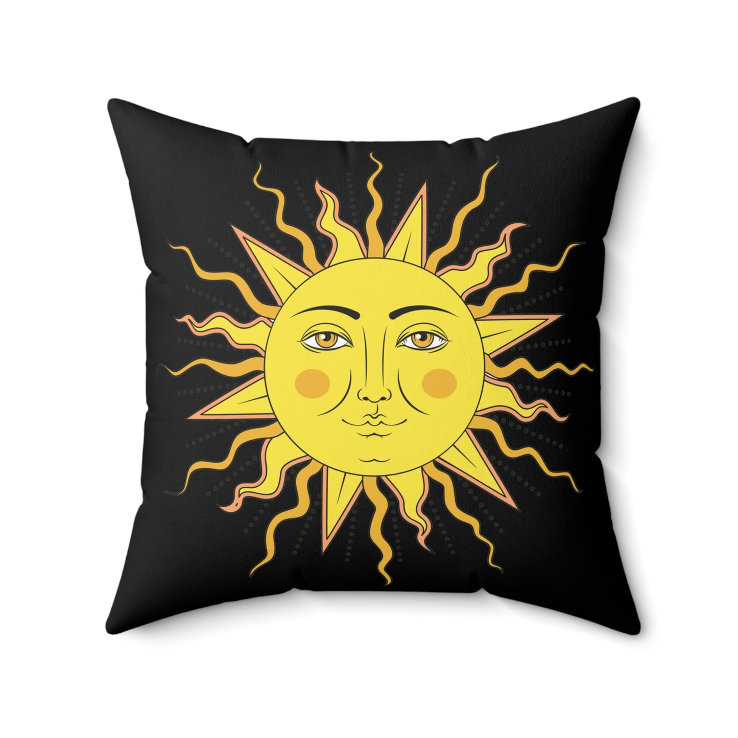 'Sun Spot' - Spun Polyester Square Pillow