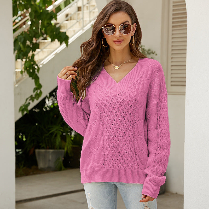 Fashion All-matching Loose Pullover Women