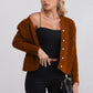 Women's Fashionable Knitted Twist Coat