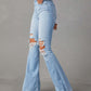 Fashion Temperament Wide-leg Jeans Women