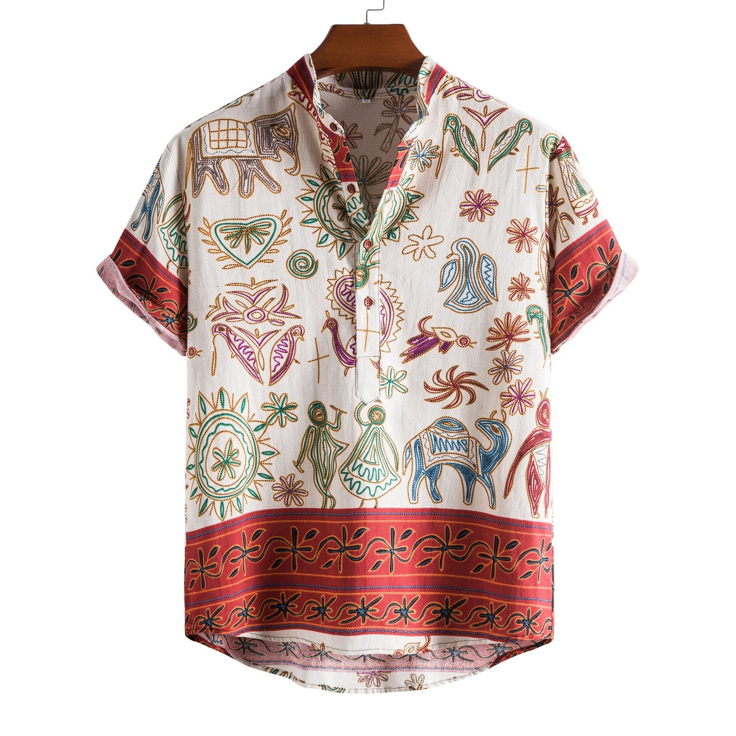 Men's Loose Cotton And Linen Casual Shirt