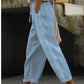 Casual Pants Elegant Cotton And Linen Cropped Pants