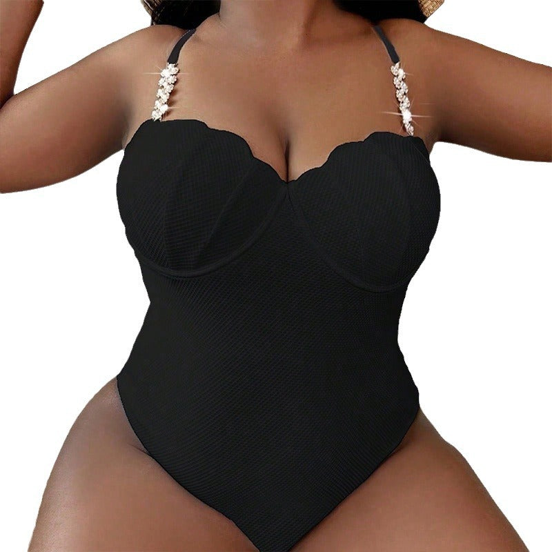 One-piece Swimsuit Women's Underwire Bikini Plus-sized