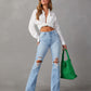 Fashion Temperament Wide-leg Jeans Women