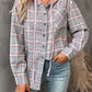 Women's Casual Fashion Loose Plaid Shirt