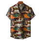Men's Versatile Casual Linen Floral Shirt