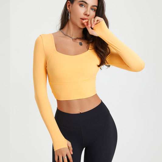 Long Sleeve Women's Quick-drying Slim Fit Sports Workout Top