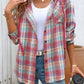 Women's Casual Fashion Loose Plaid Shirt