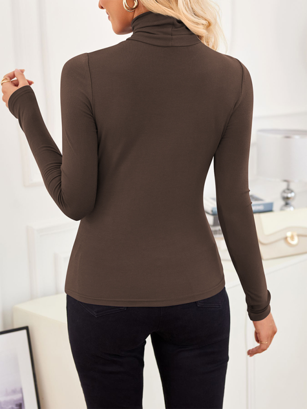 New High Neck long Sleeve Bottoming Shirt