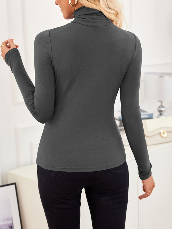 New High Neck long Sleeve Bottoming Shirt