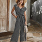 Spring and summer casual jumpsuit stripes
