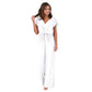 Fashion OL Short-sleeved Top Jumpsuit Trousers
