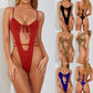 Women's Solid Color Wind One-piece Swimsuit