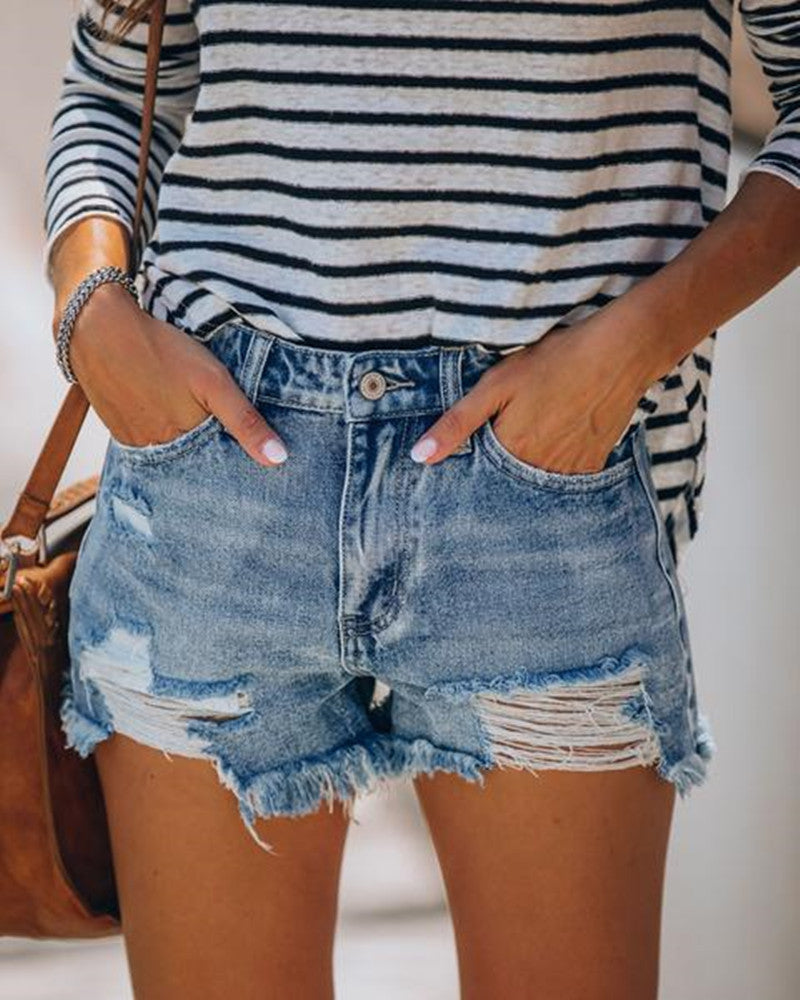 Women's casual Stretch Jeans Shorts