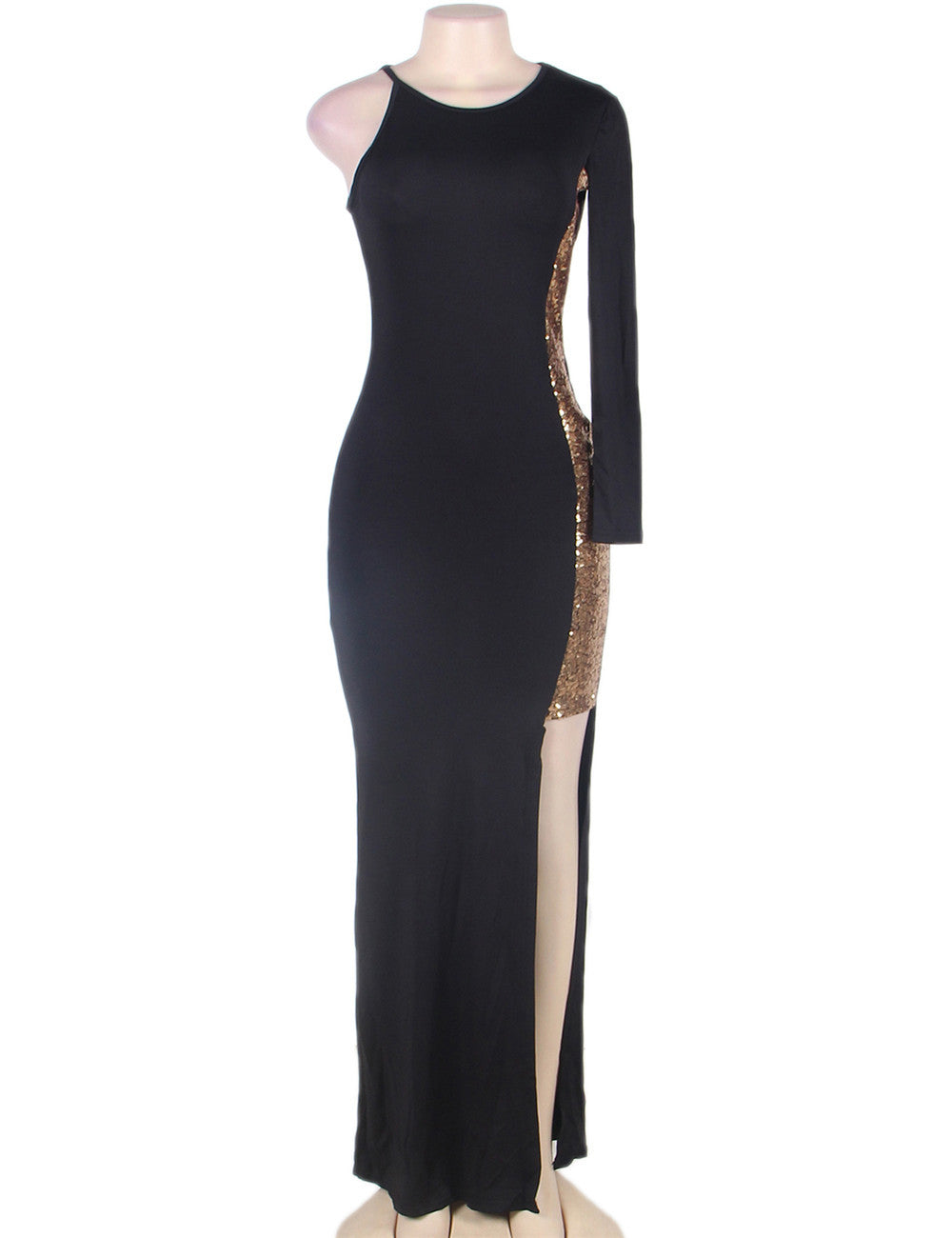 Sexy Fashion Sequin Split Long Party Evening Dress
