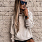 European and American long-sleeved solid color pullover sweater