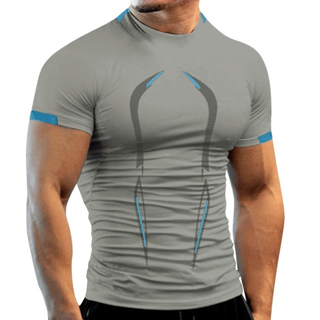 Men's Gym Sport T Shirt Quick Drying Fitness Tops