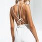 Strapless tube top jumpsuit