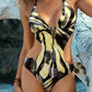 Cover Belly Slimming One-piece Printed Swimsuit Women