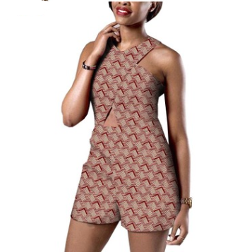 African Printed Women's Cotton Jumpsuit