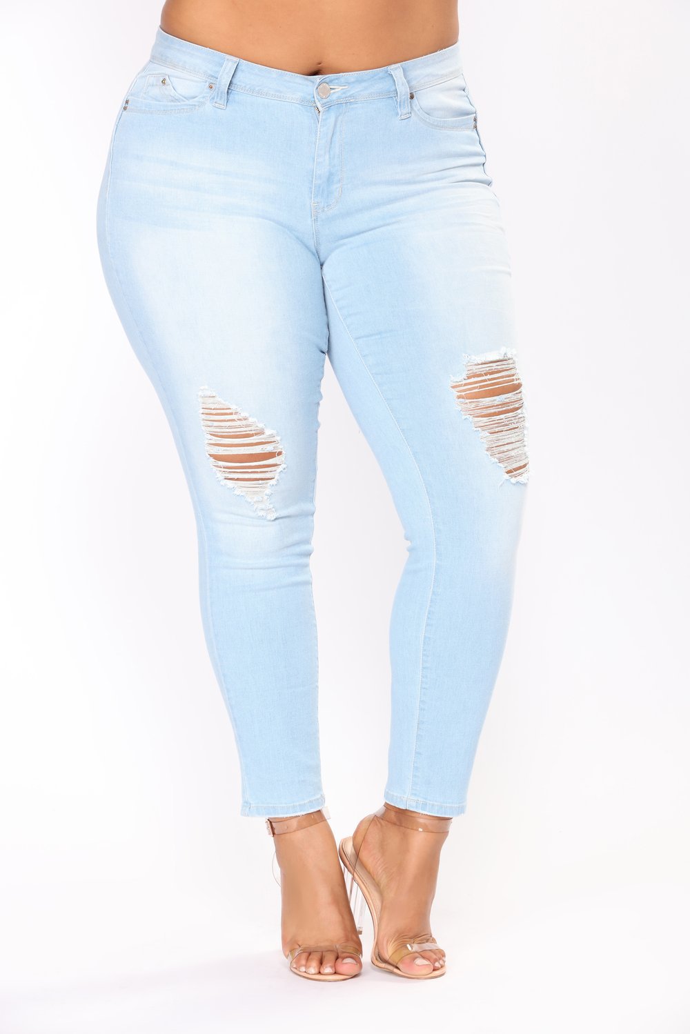 Elastic embroidered denim ladies feet pants jeans