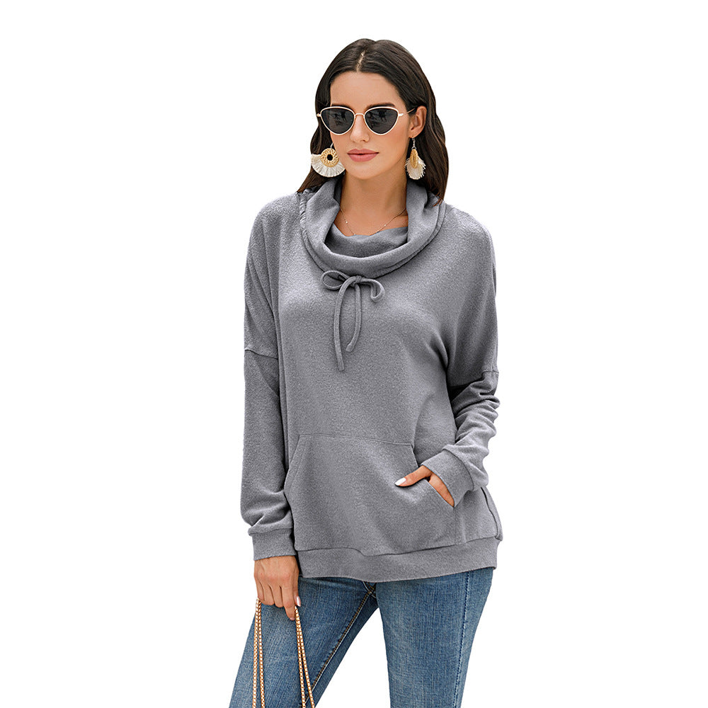 Loose long-sleeved Solid Color Pullover Sweater