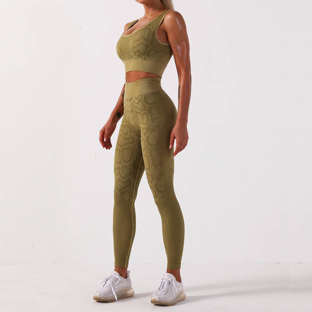 Sports seamless fitness snake suit