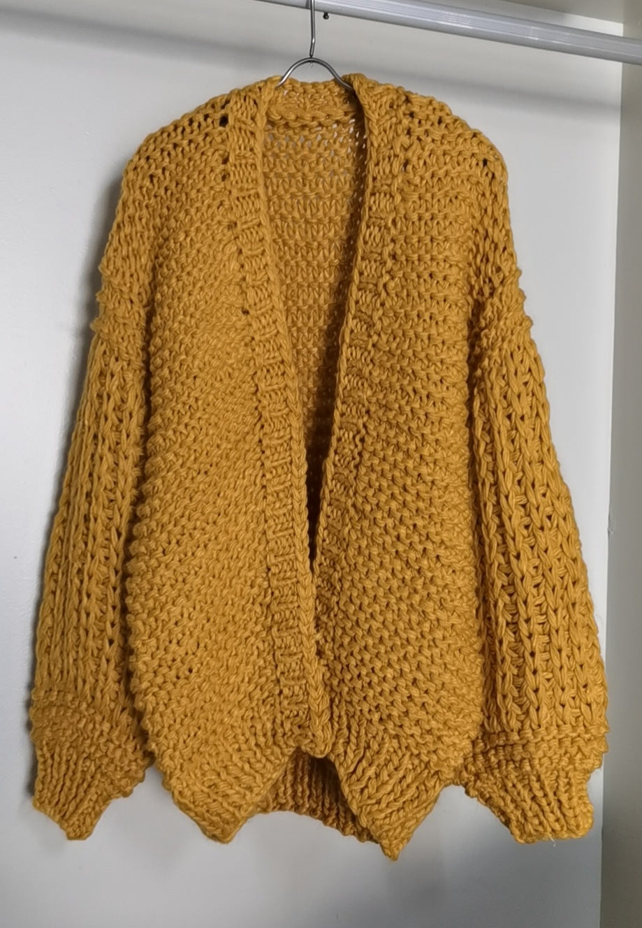 Lantern Sleeve Sweater Coat