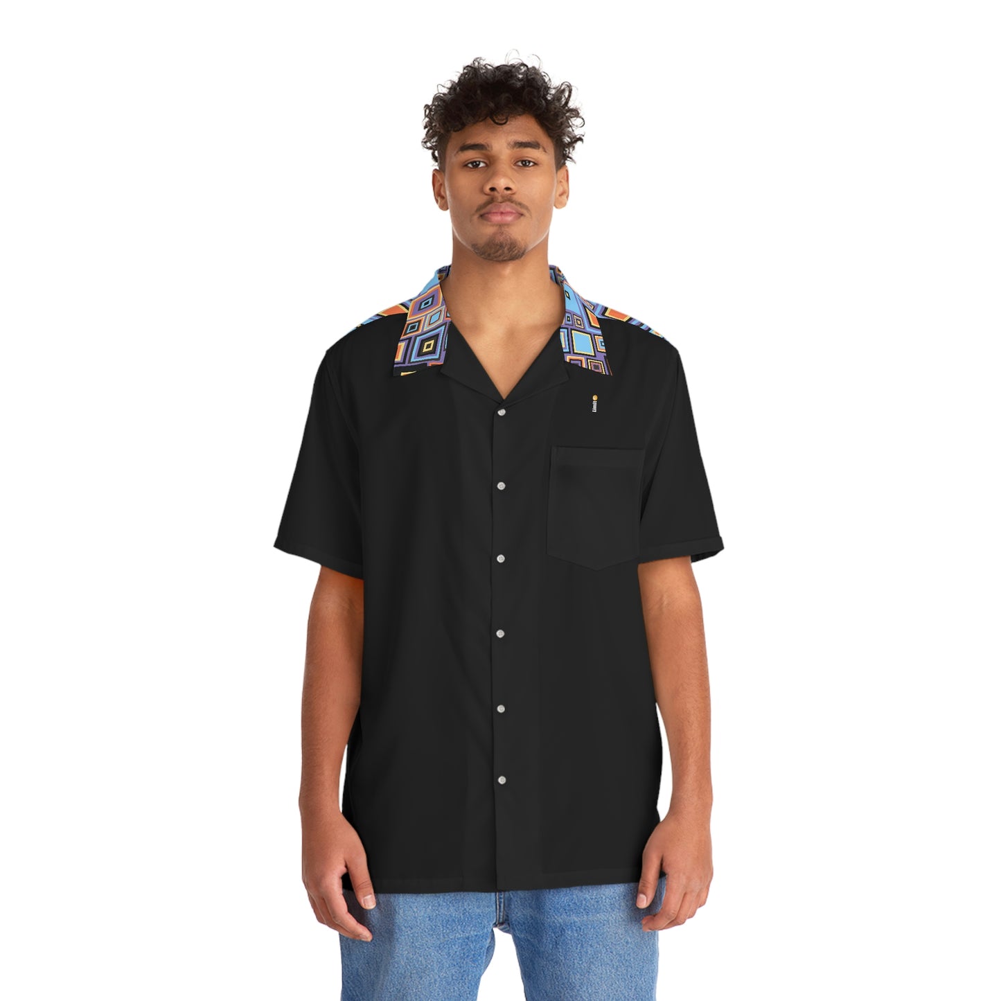 Men's Hawaiian Shirt - Retro Squares
