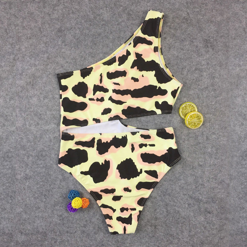 One-Piece Swimsuit Leopard Print