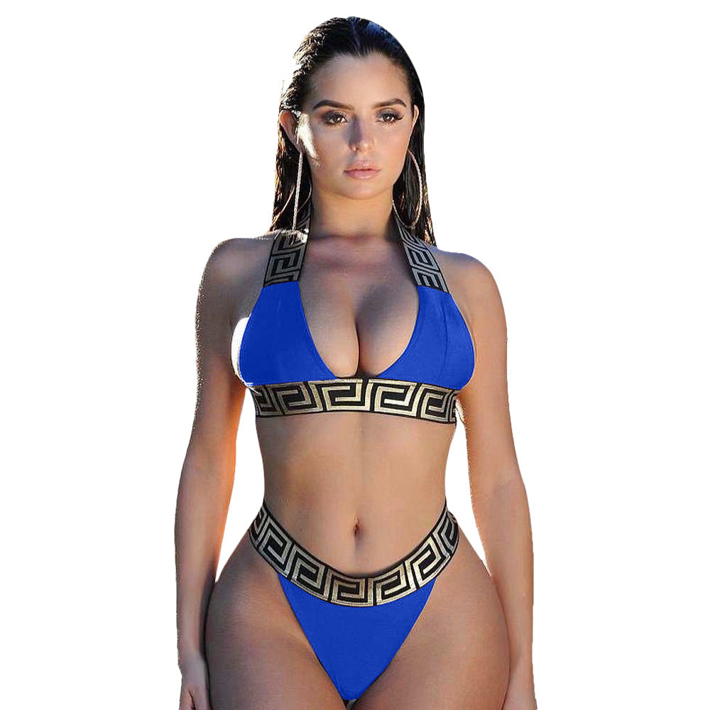 Two-piece printed bikini
